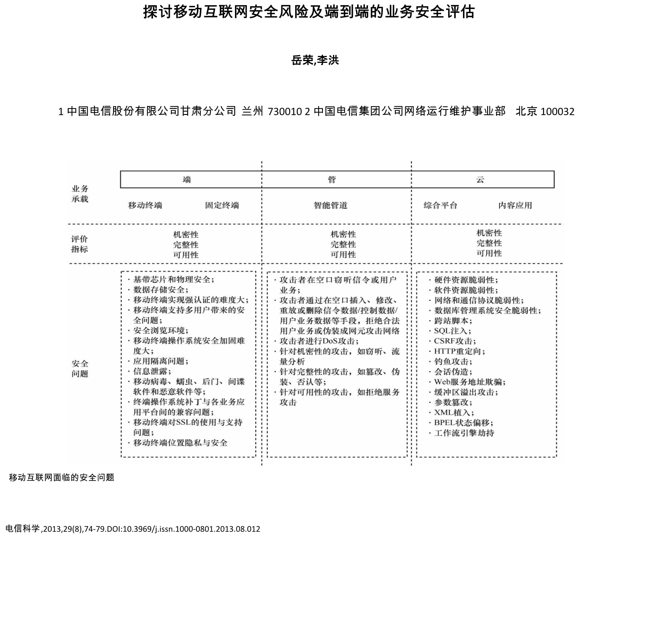 移動互聯(lián)網(wǎng)時代下的業(yè)務安全風險剖析與端到端評估體系構建